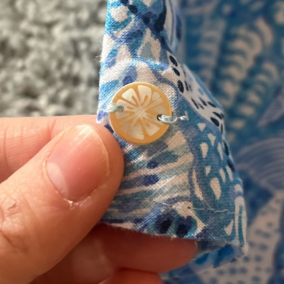 NWT Lilly Pulitzer Lagoon Linen Sleeveless Top – “By the Seashore” Print - Picture 3 of 8